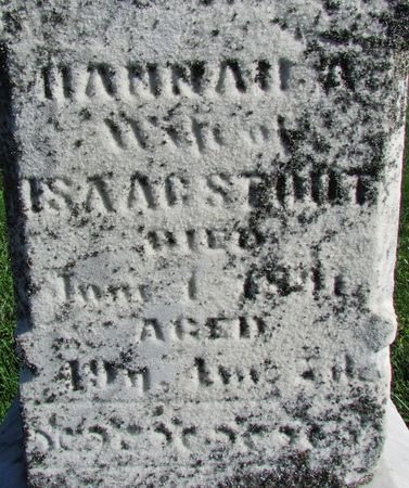 STOUT, HANNAH A. - Ringgold County, Iowa | HANNAH A. STOUT 