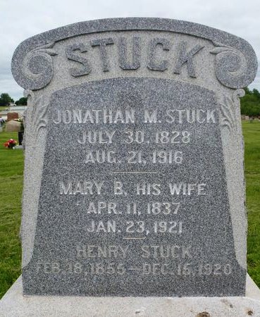 STUCK, MARY B. (HOLLISTER) - Ringgold County, Iowa | MARY B. (HOLLISTER) STUCK 