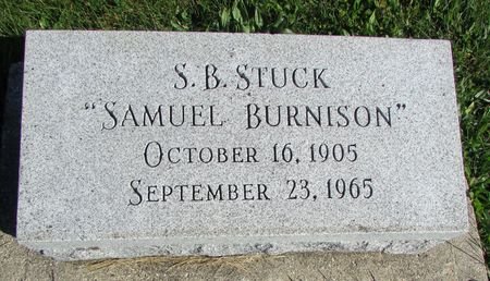 STUCK, SAMUEL BURNISON - Ringgold County, Iowa | SAMUEL BURNISON STUCK 