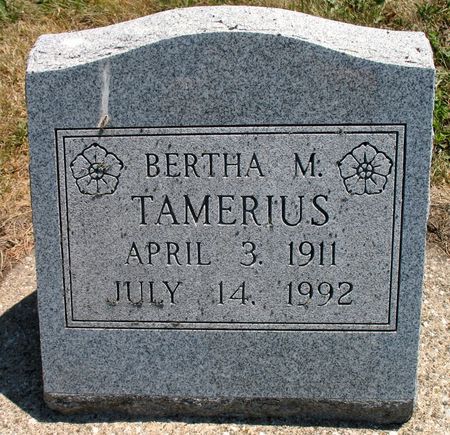 TAMERIUS, BERTHA M. - Ringgold County, Iowa | BERTHA M. TAMERIUS 