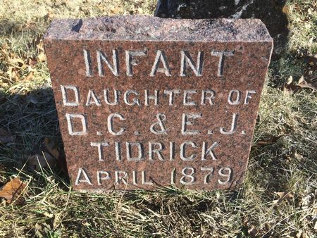 TIDRICK, INFANT DAUGHTER - Ringgold County, Iowa | INFANT DAUGHTER TIDRICK 