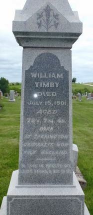 TIMBY, WILLIAM - Ringgold County, Iowa | WILLIAM TIMBY 