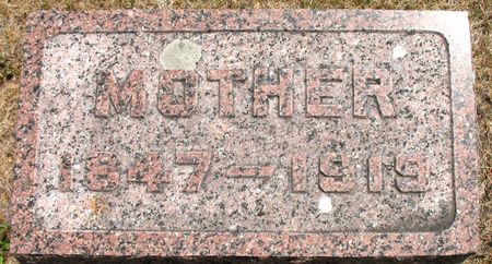 WACKERNAGLE, MOTHER - Ringgold County, Iowa | MOTHER WACKERNAGLE 