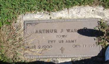WARNER, ARTHUR J. - Ringgold County, Iowa | ARTHUR J. WARNER 