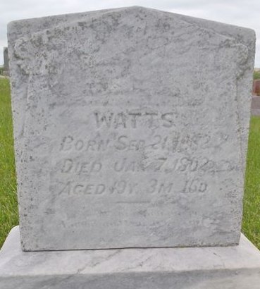 WATTS, FREDA MAY - Ringgold County, Iowa | FREDA MAY WATTS 