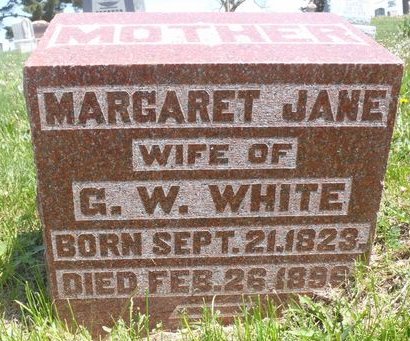WHITE, MARGARET JANE - Ringgold County, Iowa | MARGARET JANE WHITE 