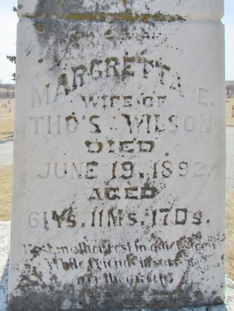 MCQUILLEN WILSON, MARGRETTA E. - Ringgold County, Iowa | MARGRETTA E. MCQUILLEN WILSON 