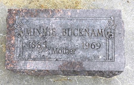 BUCKNAM, MINNIE - Sac County, Iowa | MINNIE BUCKNAM 