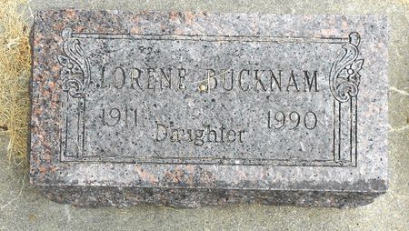 BUCKNAM, MARY LORENE - Sac County, Iowa | MARY LORENE BUCKNAM 