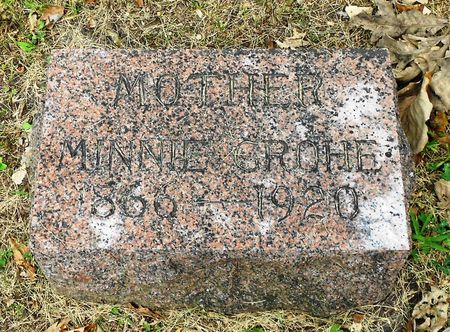 WESSENDORF GROHE, MINNIE ELINDA - Sac County, Iowa | MINNIE ELINDA WESSENDORF GROHE 