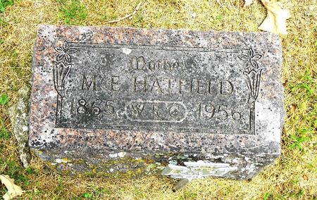 HATFIELD, MARY E - Sac County, Iowa | MARY E HATFIELD 