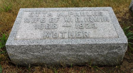 PAULUS IRWIN, LOUETTA M - Sac County, Iowa | LOUETTA M PAULUS IRWIN 