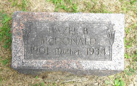 HATFIELD MCDONALD, HAZEL B - Sac County, Iowa | HAZEL B HATFIELD MCDONALD 