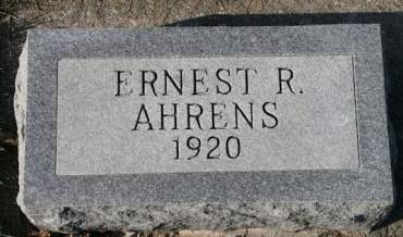 AHRENS, ERNEST R - Scott County, Iowa | ERNEST R AHRENS 