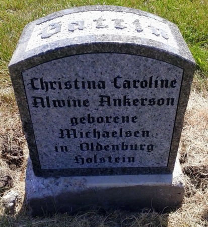 ANKERSON, CHRISTINA CAROLINE ALWINE - Scott County, Iowa | CHRISTINA CAROLINE ALWINE ANKERSON 