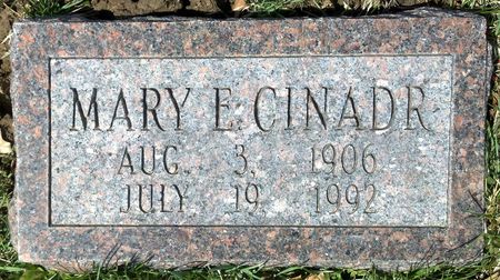 CINADR, MARY E - Scott County, Iowa | MARY E CINADR 