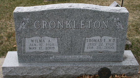 CRONKLETON, THOMAS E. - Scott County, Iowa | THOMAS E. CRONKLETON 