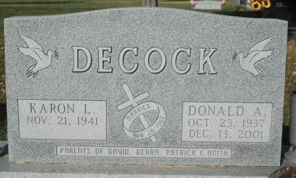 DECOCK, KARON L. - Scott County, Iowa | KARON L. DECOCK 
