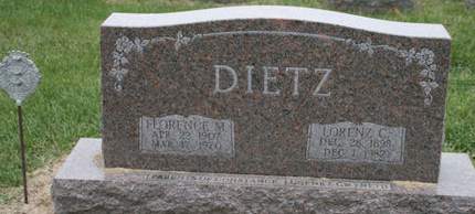 DIETZ, FLORENCE - Scott County, Iowa | FLORENCE DIETZ 