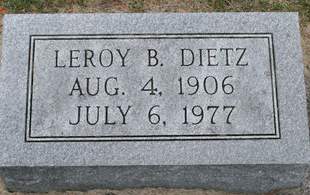 DIETZ, LEROY B. - Scott County, Iowa | LEROY B. DIETZ 