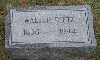 DIETZ, WALTER - Scott County, Iowa | WALTER DIETZ 