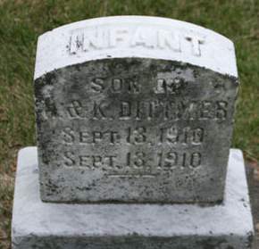 DITTMER, INFANT - Scott County, Iowa | INFANT DITTMER 