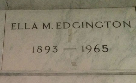 EDGINGTON, ELLA M. - Scott County, Iowa | ELLA M. EDGINGTON 