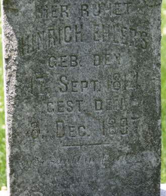 EHLERS, HINRICH - Scott County, Iowa | HINRICH EHLERS 