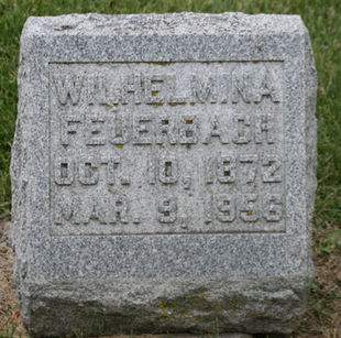 FEUERBACH, WILHELMINA - Scott County, Iowa | WILHELMINA FEUERBACH 