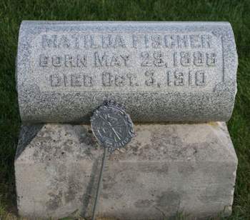 FISCHER, MATILDA - Scott County, Iowa | MATILDA FISCHER 