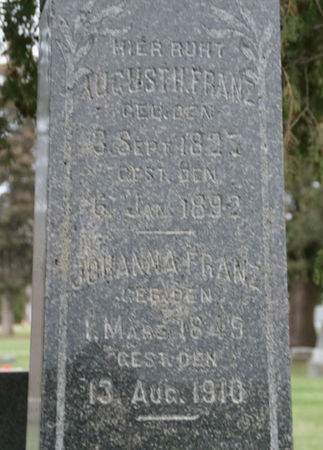 FRANZ, AUGUST H. - Scott County, Iowa | AUGUST H. FRANZ 