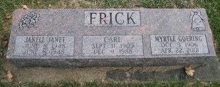 FRICK, CARL - Scott County, Iowa | CARL FRICK 