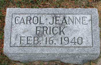 FRICK, CAROL JEANNE - Scott County, Iowa | CAROL JEANNE FRICK 