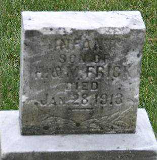 FRICK, INFANT - Scott County, Iowa | INFANT FRICK 