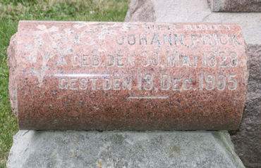 FRICK, JOHANN - Scott County, Iowa | JOHANN FRICK 