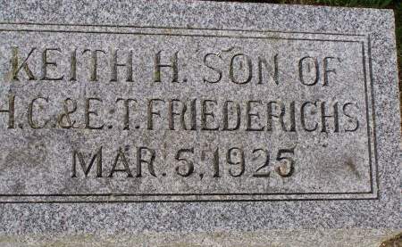 FRIEDERICHS, KEITH H. - Scott County, Iowa | KEITH H. FRIEDERICHS 