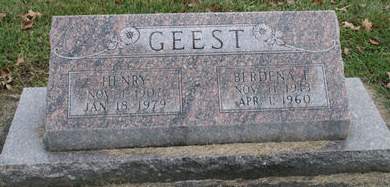 GEEST, BERDENA F. - Scott County, Iowa | BERDENA F. GEEST 