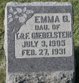 GIEBELSTEIN, EMMA G. - Scott County, Iowa | EMMA G. GIEBELSTEIN 