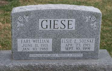 SOENKE GIESE, ELSIE E. - Scott County, Iowa | ELSIE E. SOENKE GIESE 