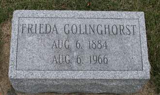 GOLINGHORST, FRIEDA - Scott County, Iowa | FRIEDA GOLINGHORST 