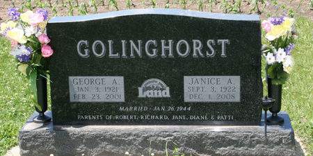 GOLINGHORST, GEORGE A. - Scott County, Iowa | GEORGE A. GOLINGHORST 