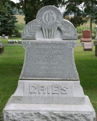 GRIES, ANNA - Scott County, Iowa | ANNA GRIES 