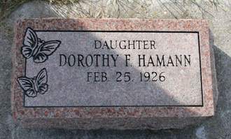 HAMANN, DOROTHY F. - Scott County, Iowa | DOROTHY F. HAMANN 