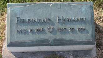 HAMANN, FERDINAND - Scott County, Iowa | FERDINAND HAMANN 