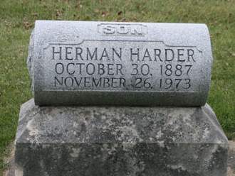 HARDER, HERMAN - Scott County, Iowa | HERMAN HARDER 
