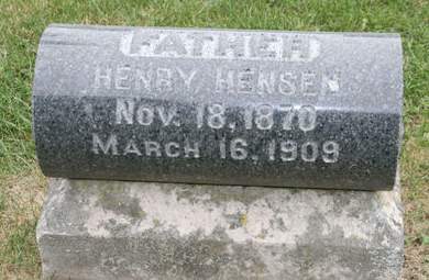 HENSEN, HENRY - Scott County, Iowa | HENRY HENSEN 