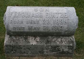 HINTZE, FERDINAND - Scott County, Iowa | FERDINAND HINTZE 