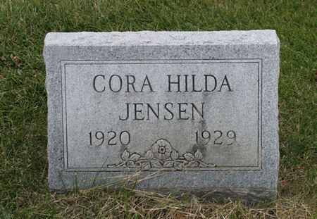 JENSEN, CORA HILDA - Scott County, Iowa | CORA HILDA JENSEN 