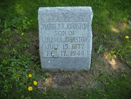JOHNSTON, WARREN  R - Scott County, Iowa | WARREN  R JOHNSTON 
