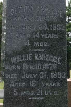 KNIEGGE, WILLIE - Scott County, Iowa | WILLIE KNIEGGE 